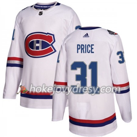 Pánské Hokejový Dres Montreal Canadiens Carey Price 31 Bílá 2017-2018 Adidas Classic Authentic